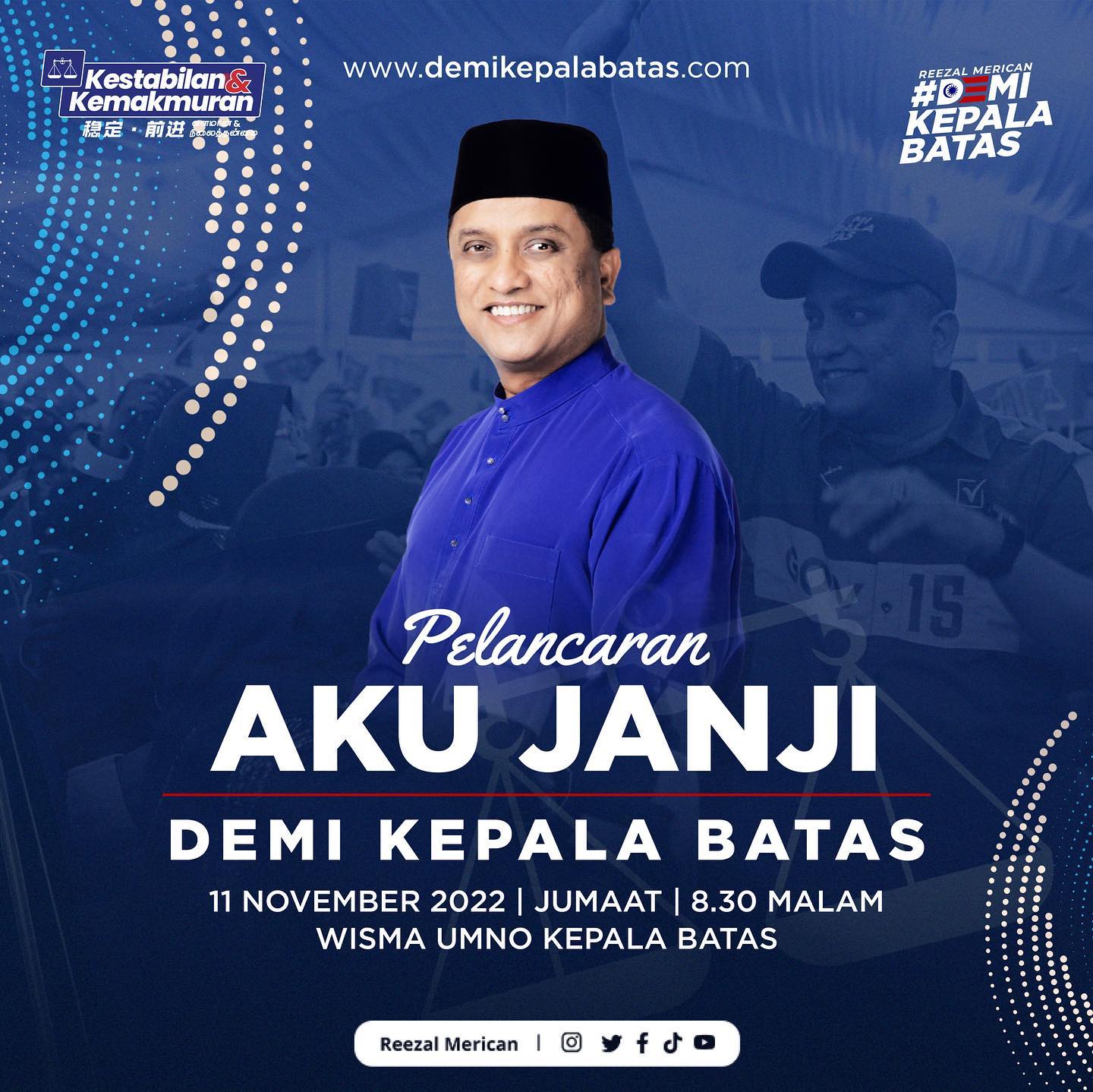 AkuJanji Demi Kepala Batas pada Jumaat 11 November